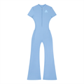 Women’s Tight Flared Leg Quarter-Zip Jumpsuit