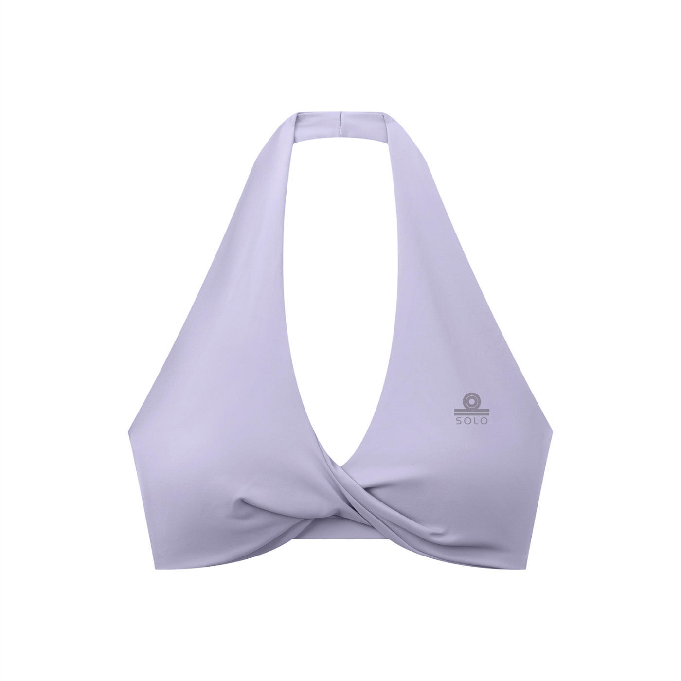 Women's Pleated Halter Sports Bra