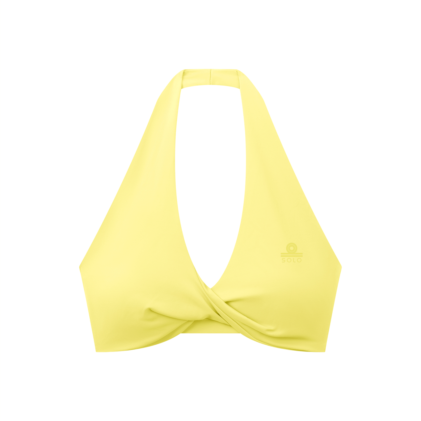 Women's Pleated Halter Sports Bra
