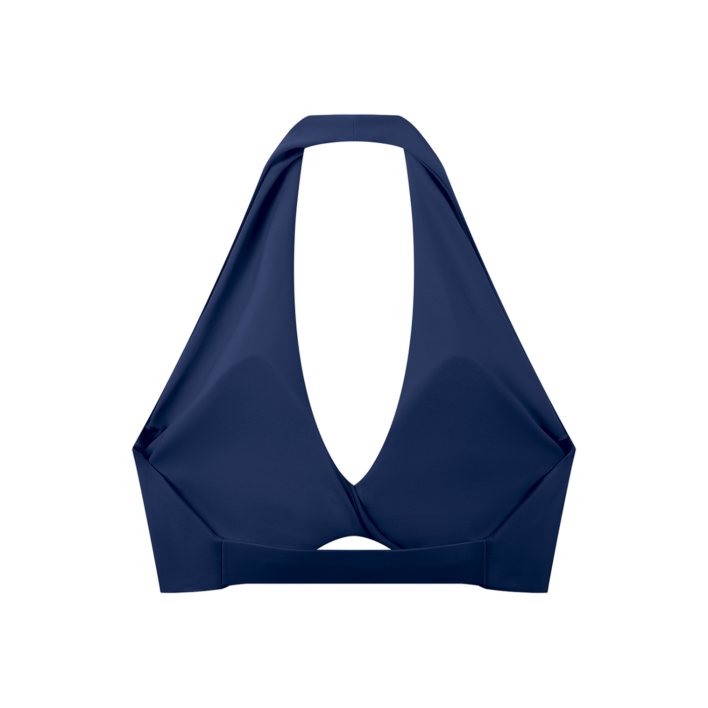 Women's Pleated Halter Sports Bra
