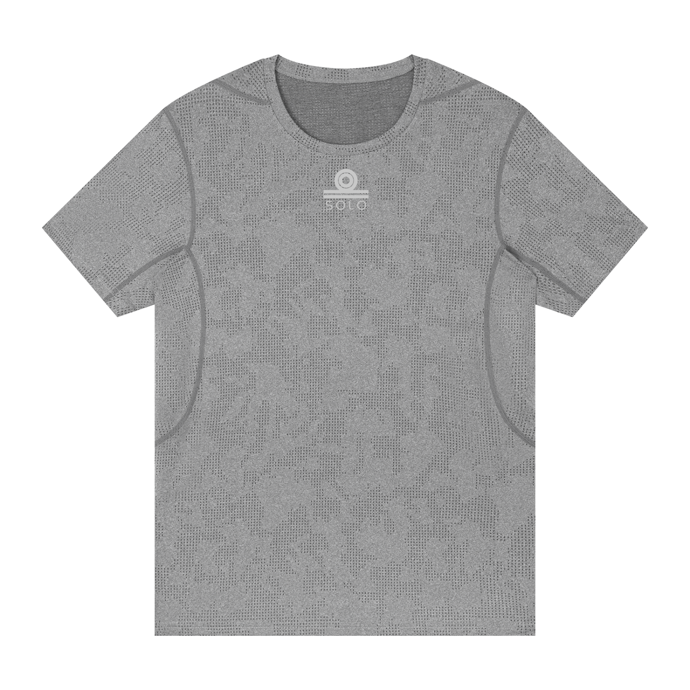 Men's Mesh Performance T-Shirt - Flower Grey