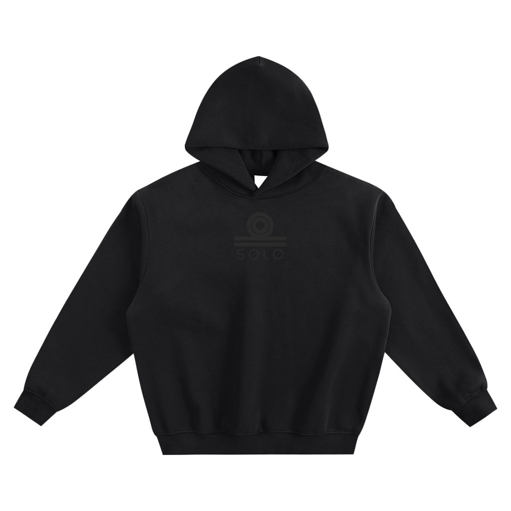 Classic Fleeced Hoodie - Black