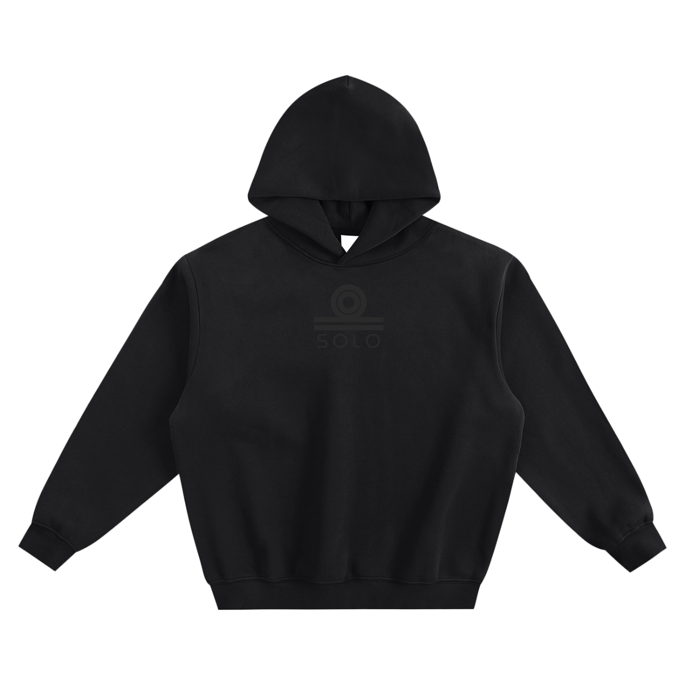 Classic Fleeced Hoodie - Black