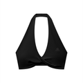 Women's Pleated Halter Sports Bra