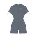 Women's Quarter-Zip Short Sleeve Romper