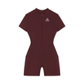 Women's Quarter-Zip Short Sleeve Romper