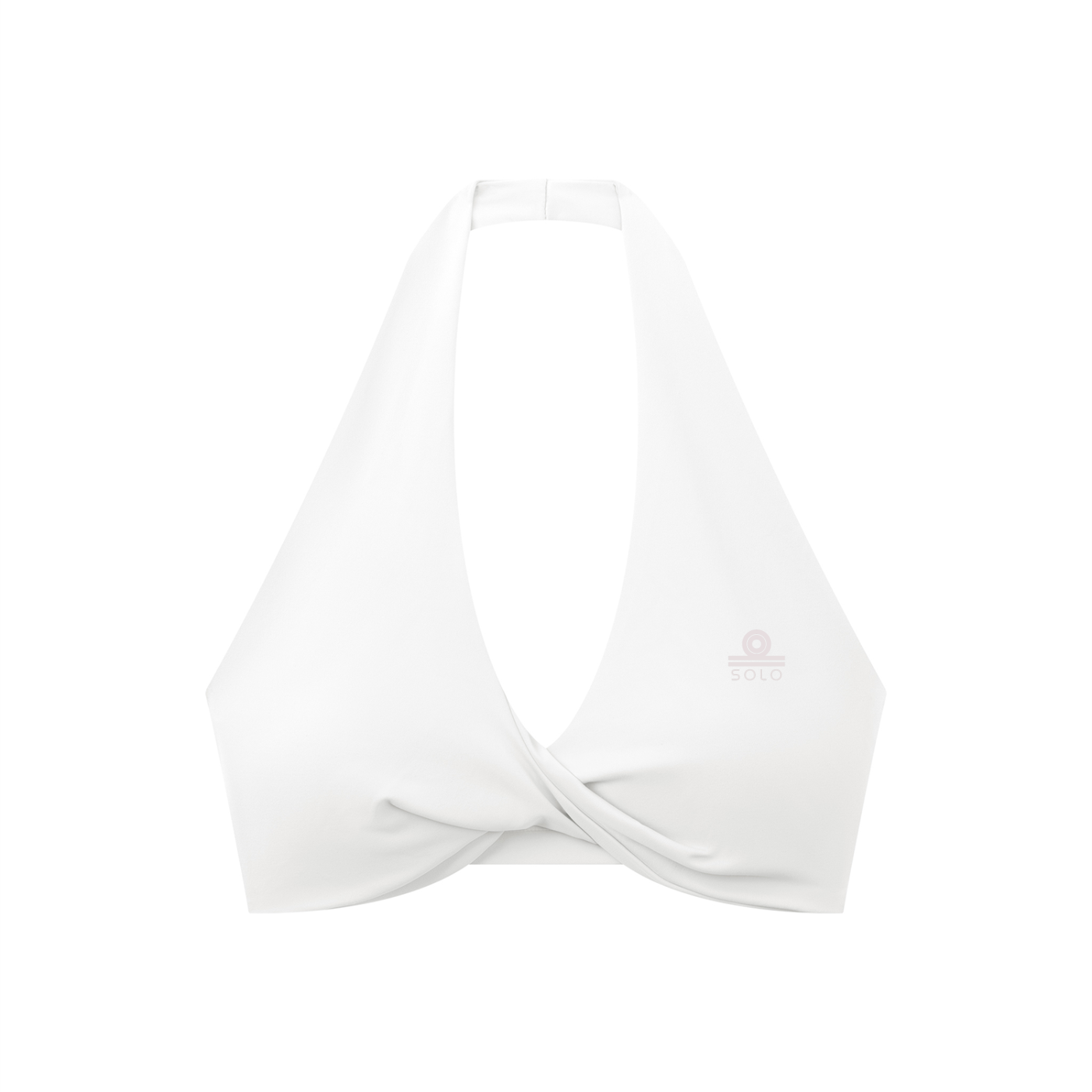 Women's Pleated Halter Sports Bra