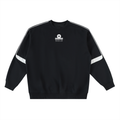Oversized Crewneck Sweatshirt - Black/White