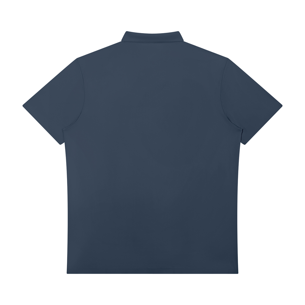 Men's Quarter-Zip Performance Polo - Navy Blue