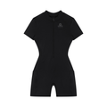 Women's Quarter-Zip Short Sleeve Romper