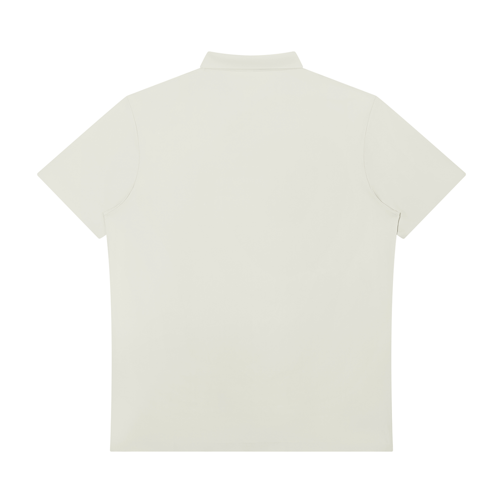 Men's Quarter-Zip Performance Polo - Light Grey