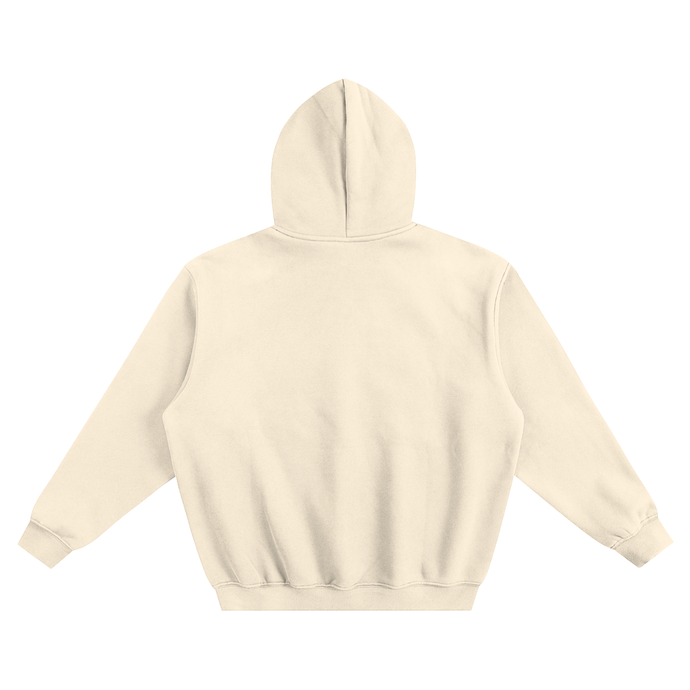 Classic Fleeced Hoodie - Cream